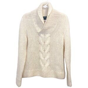 Lauren Ralph Lauren Lambswool Hand Knit Pullover Sweater Large